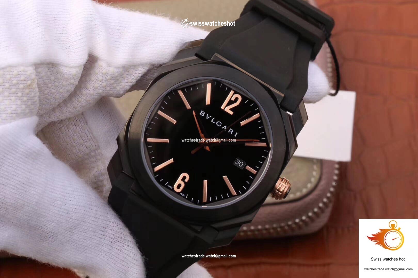 Bvlgari Octo 102581 BGO41BBSVD Black Dial 3