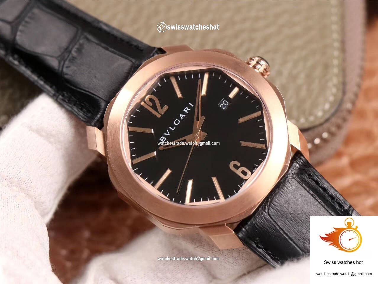 Bvlgari Octo 101963 BGOP41BGLD BV Factory Black Dial 3
