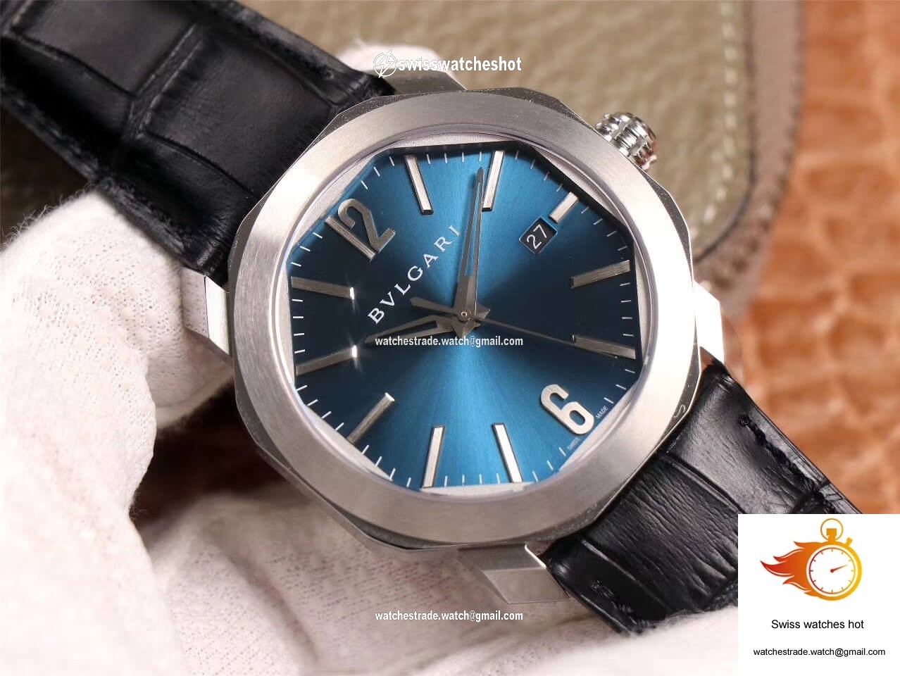 Bvlgari Octo 102429 BV Factory Light Blue Dial 3