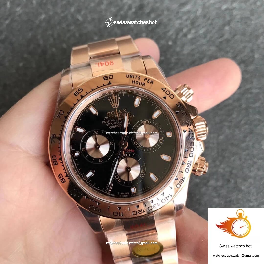 Rolex Daytona m116505-0008 Noob Factory Black Dial 3