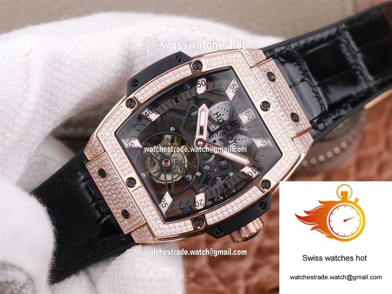 Hublot Masterpiece Tourbillon 906.OX.0123.VR.AES13 JB Factory Rose Gold Diamond 3