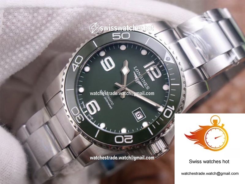Longines Hydroconquest L3.781.4.06.6 ZF Factory Green Dial 3