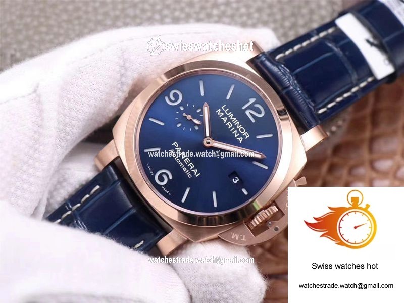 Panerai Luminor Marina Goldtech PAM01112 VS Factory Blue Dial 3