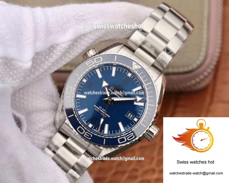 Omega Seamaster 215.30.44.21.03.001 Planet Ocean 600M VS Factory Blue Ceramic Dial 3
