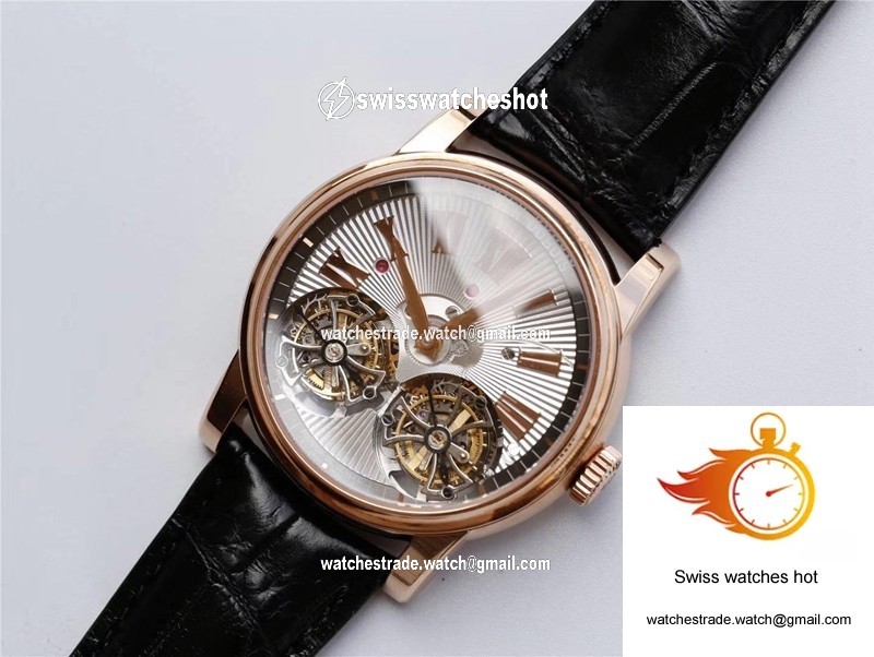 Roger Dubuis Hommage RDDBHO0562 Double Flying tourbillon JB Factory Silver Dial 3