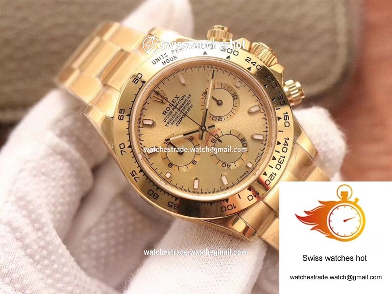 Rolex Daytona Cosmograph M116508-0003 Noob Factory Gold Dial 3