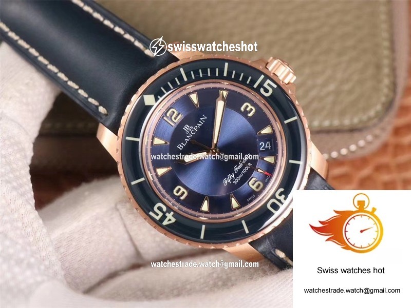 Blancpain Fifty Fathoms 5015-3603C-63B ZF Factory Blue Dial 3