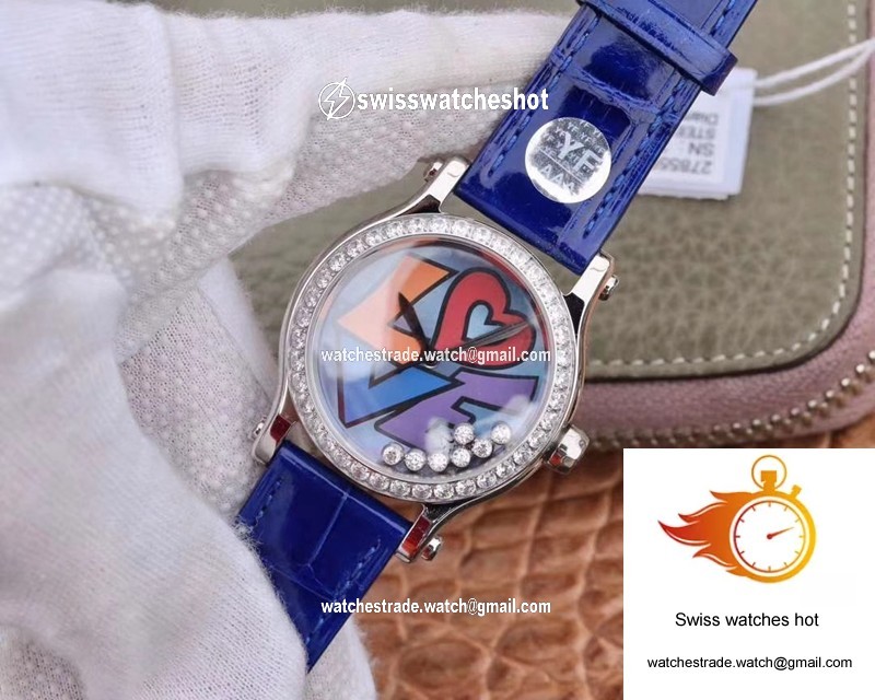 Chopard Happy Diamonds Happy Love 278559-3020 YF Factory Blue Mother Pearl Dial 3
