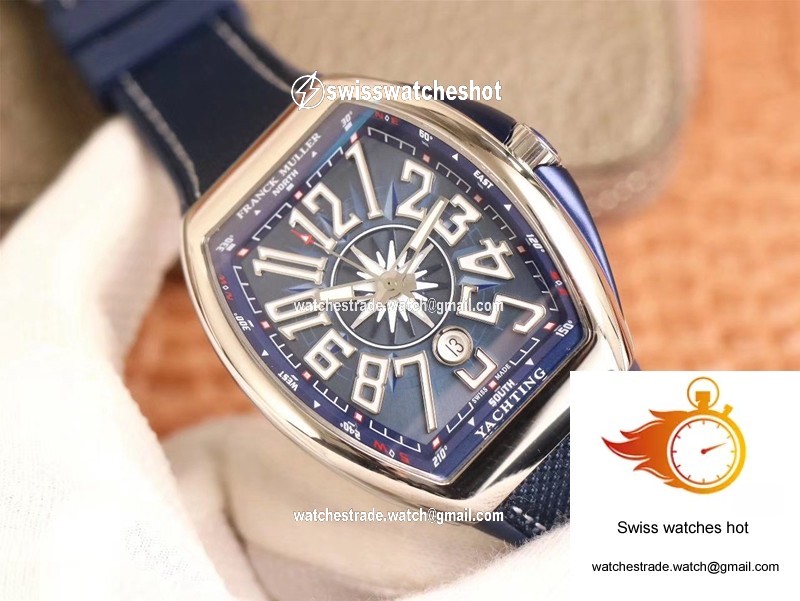 Franck Muller MEN'S Collection V45 SC DT AC BL Yachting ZF Factory Blue Dial 3
