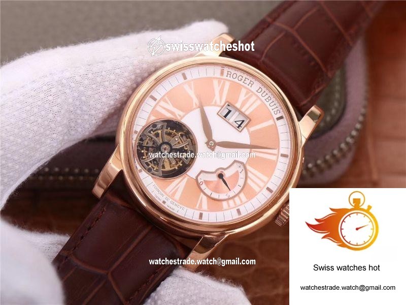 JB Factory Roger Dubuis Hommage Flying Tourbillon RDDBHO0568 Pink 3