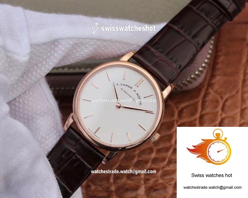 A. Lange & Sohne Saxonia Thin Pink Gold 201.033 SV Factory 3