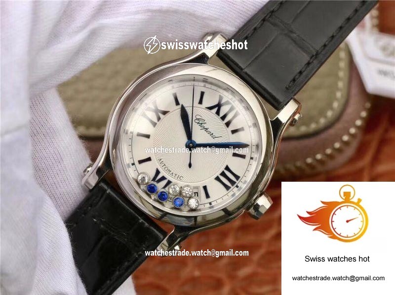 Chopard Happy Sport 36MM Automatic Stainless Steel Diamonds YF Factory 278559-3001 3