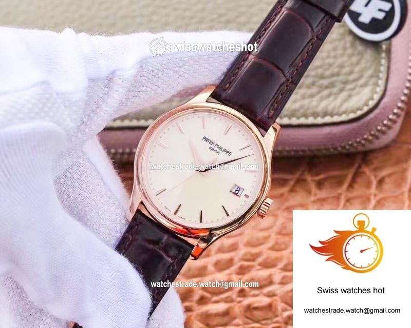 ZF Factory Patek Philippe Calatrava Rose Gold 5227R-001 Flip Back Version 3