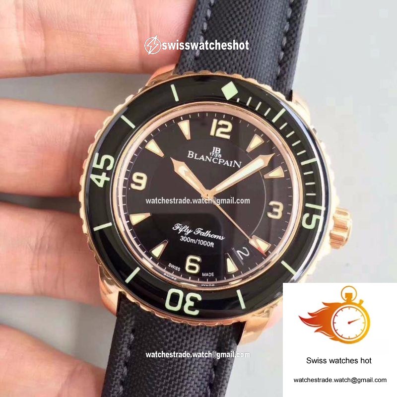 Blancpain Fifty Fathoms 5015-3630-52 ZF Factory Black Dial 3