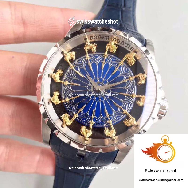 Roger Dubuis Excalibur Knights Of The Round Table II RDDBEX0495 Blue Dial 3