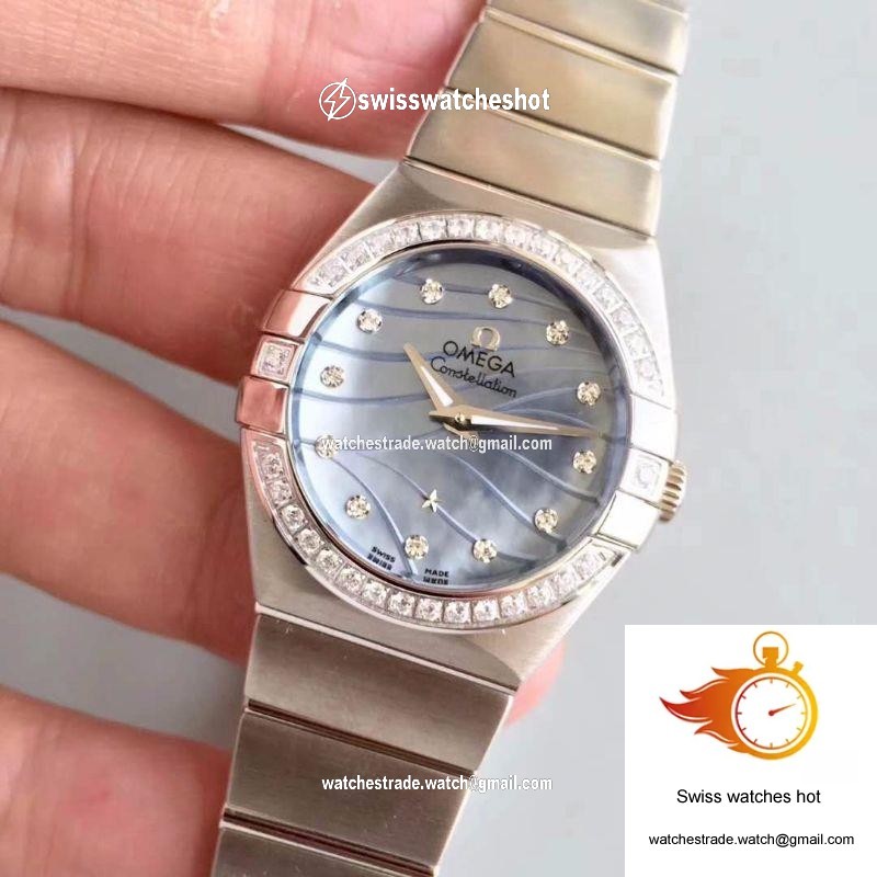 Omega Constellation Ladies 123.15.24.60.55.006 Blue Dial 3