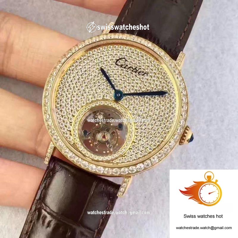 Cartier Rotonde Tourbillon Diamonds Dial 3