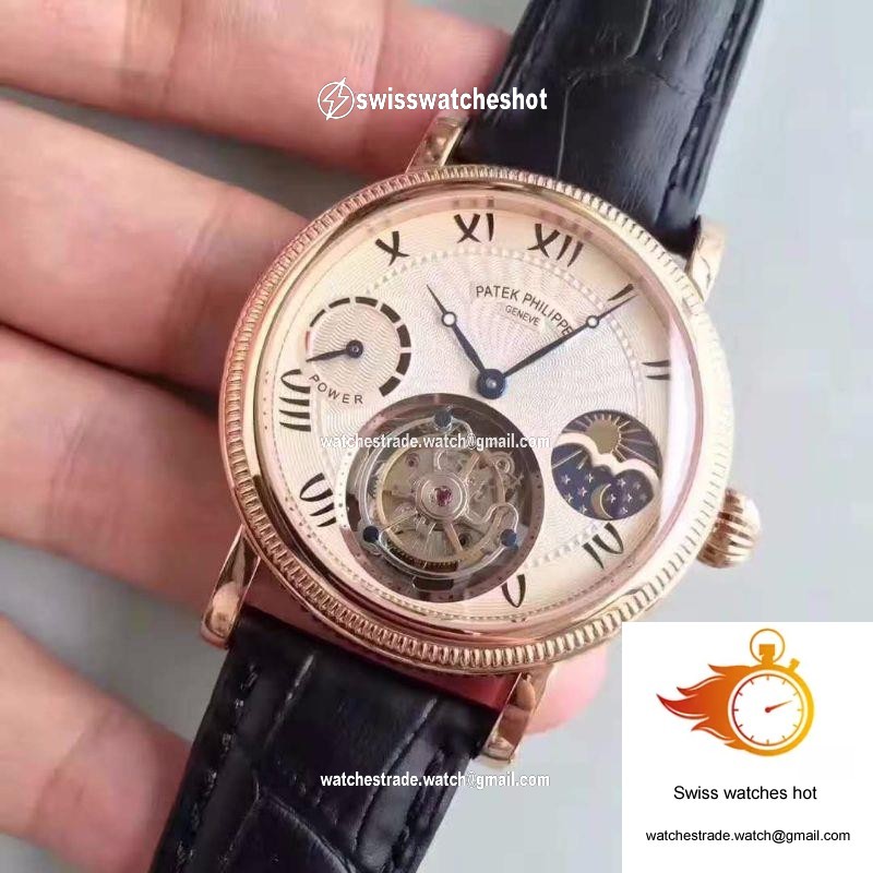 Patek Philippe Moonphase Tourbillon 18K Rose Gold Dial 3