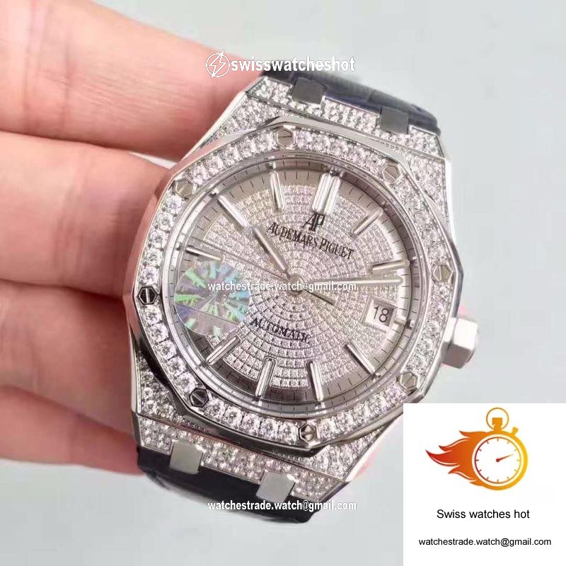 Audemars Piguet Royal Oak 15450 JF Factory Diamond Dial 3