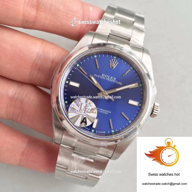 Rolex Oyster Perpetual 39 114300 JF Factory Blue Dial 3