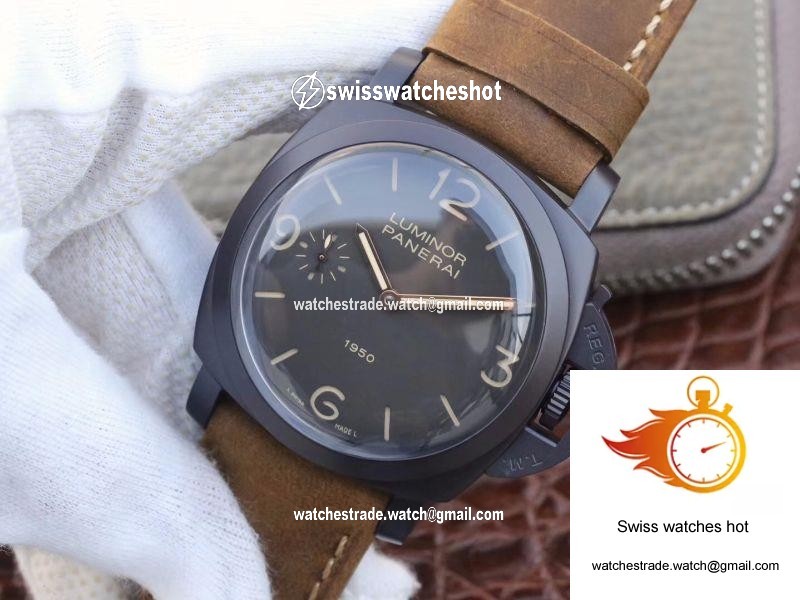 Panerai Luminor 1950 3 Days PAM 375 ZF Factory Black Dial 3