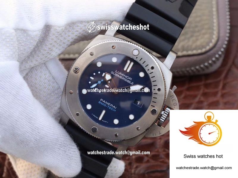 Panerai Luminor Submersible 1950 BMG-TECH 3 Days Automatic PAM 692 XF Factory Blue Dial 3