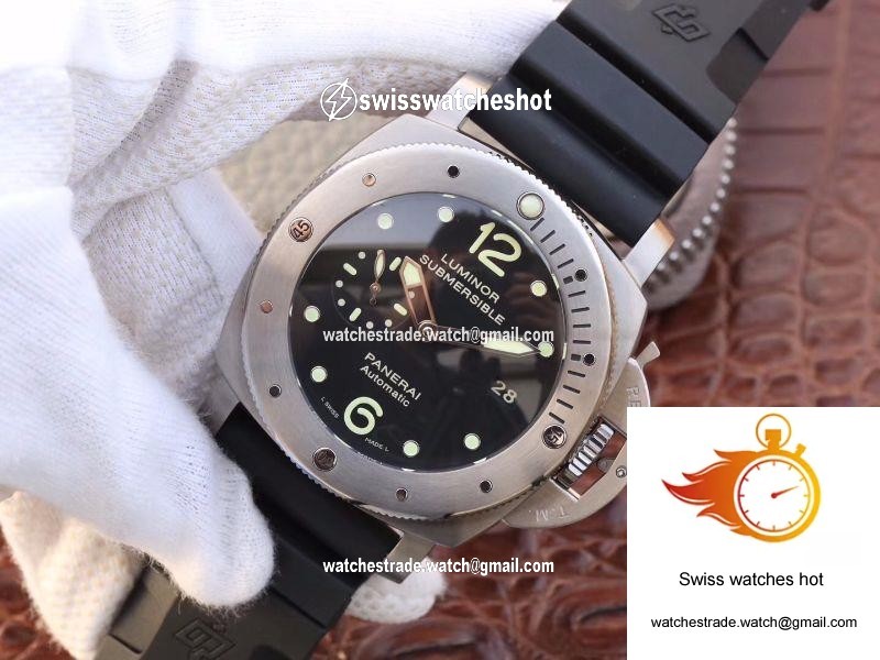 Panerai Luminor Submersible 1950 Amagnetic 3 Days Titanium PAM389 VS Factory V2 Black Dial 3