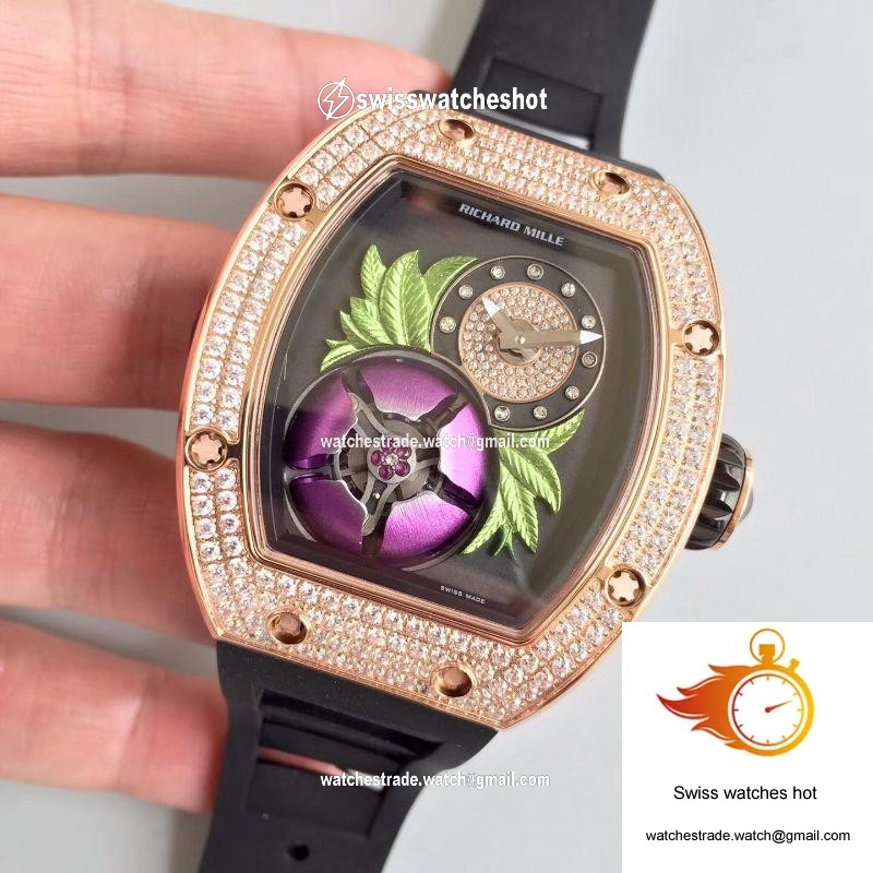 Richard Mille RM19-02 KV Factory Tourbillon Fleur Magnolia Dial 3