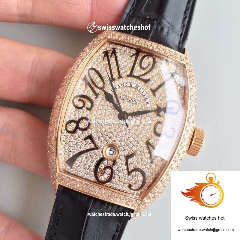 Franck Muller 8880 SC DT Rose Gold Diamonds Dial 3