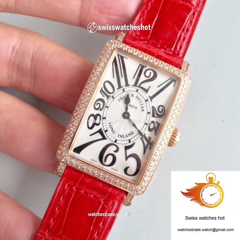 Franck Muller Ladies Long Island 1952 952 QZ D CD GF Factory Silver Dial 3