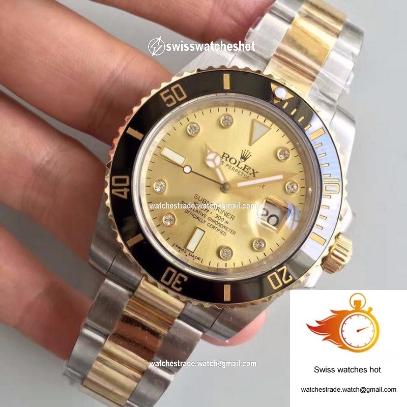Rolex Submariner Date 116613LN 2018 Noob Factory V8 Champagne Dial 3