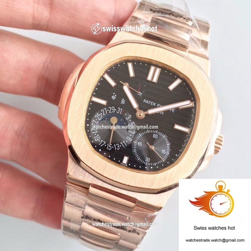 Patek Philippe Nautilus Moonphase 5712R-001 Black Dial 3