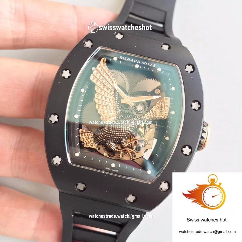 Richard Mille RM023 Rose Gold Eagle Skeleton Dial 3
