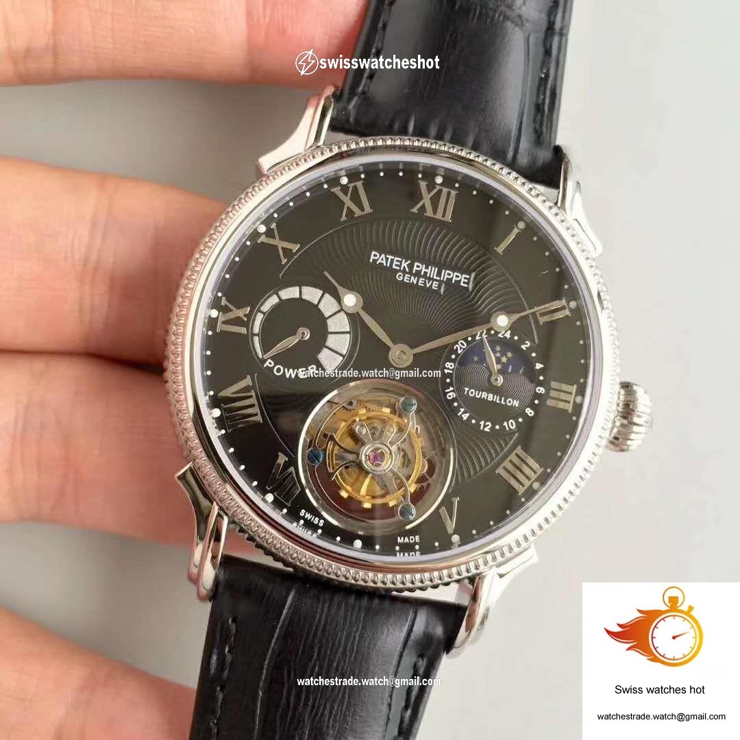 Patek Philippe Tourbillon Moonphase Black Dial 3