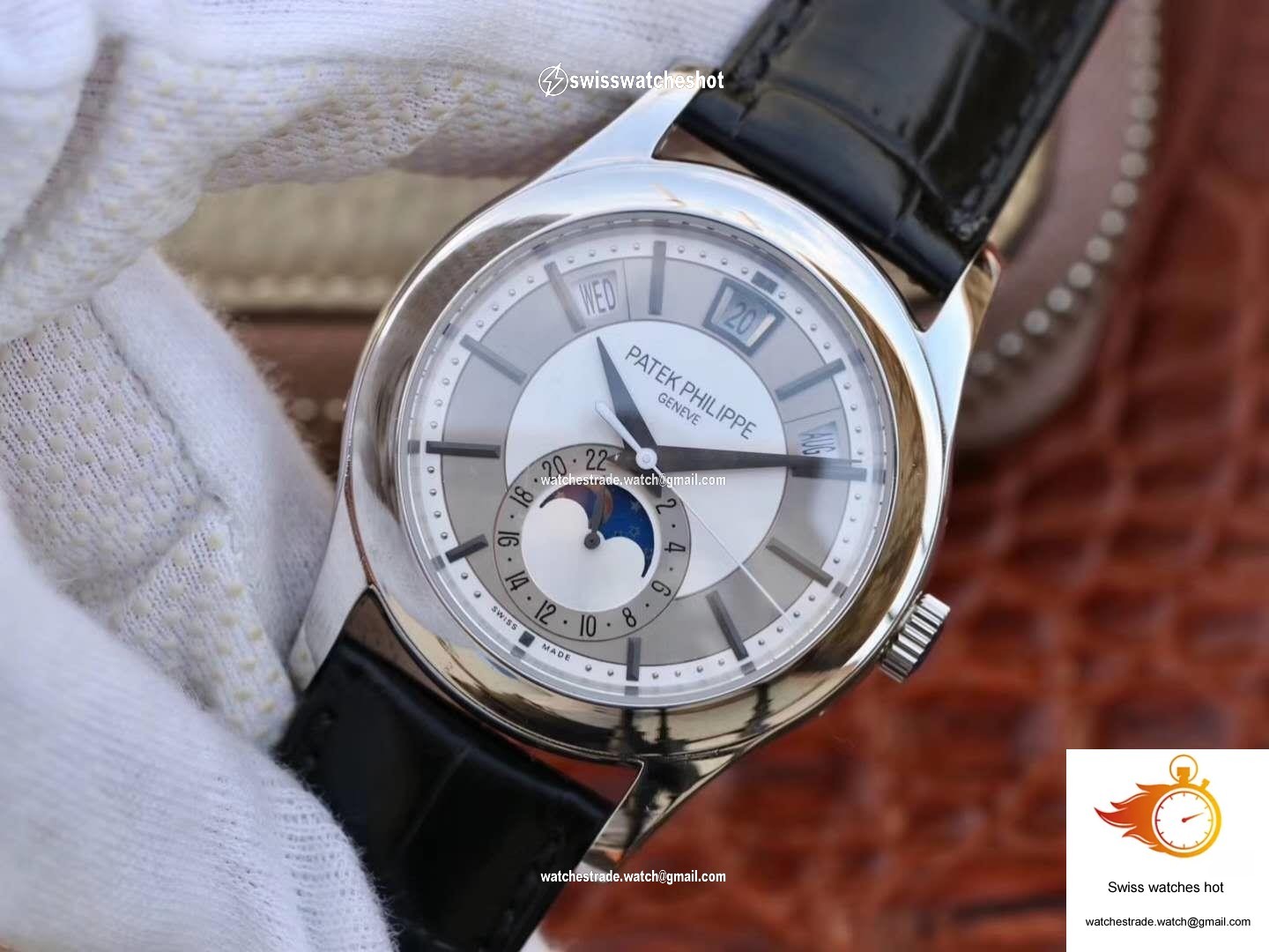 Patek Philippe Annual Calendar 5205G-001 Rhodium Dial 3