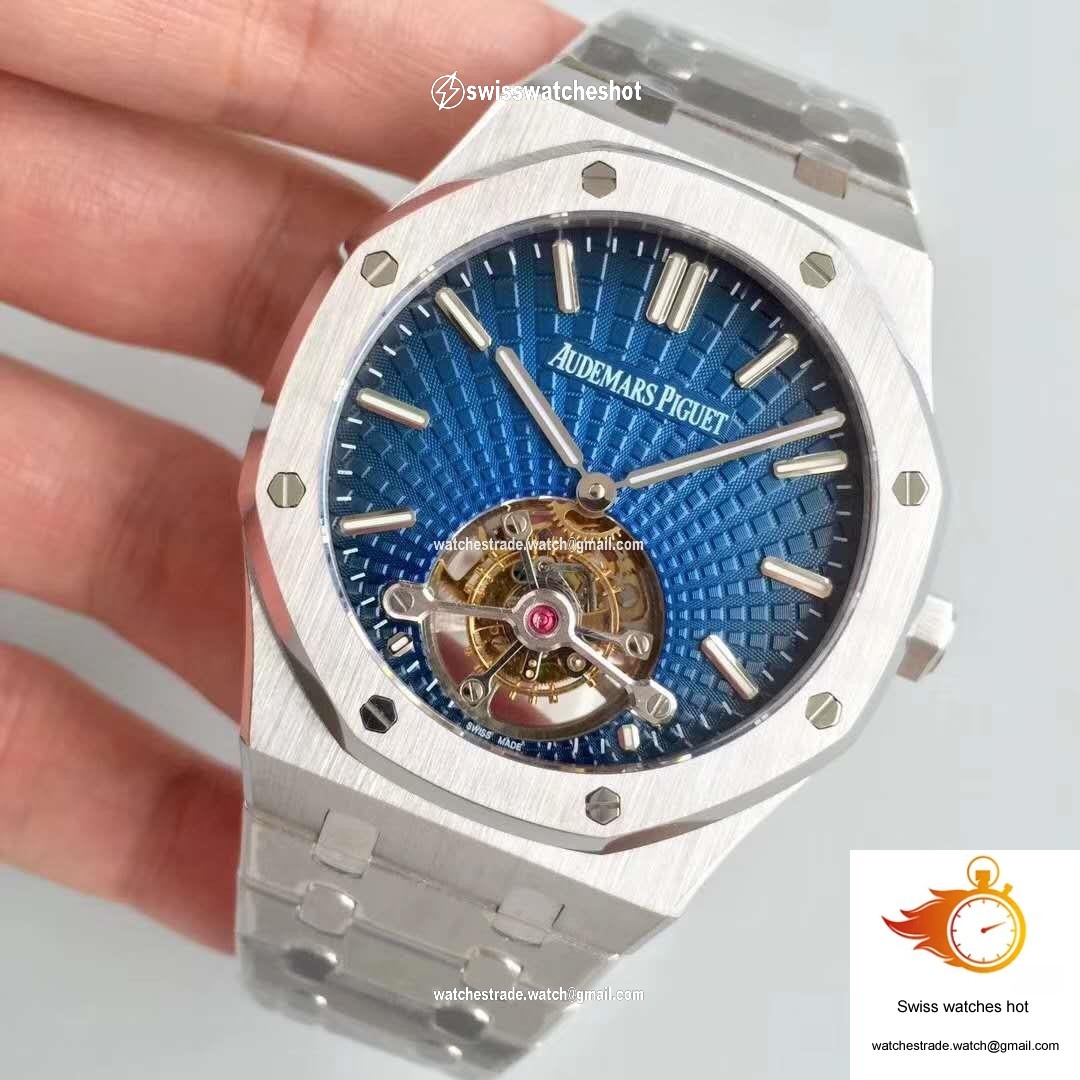 Audemars Piguet Royal Oak 26522 Tourbillon Extra Thin Blue Dial R8 Factory 3