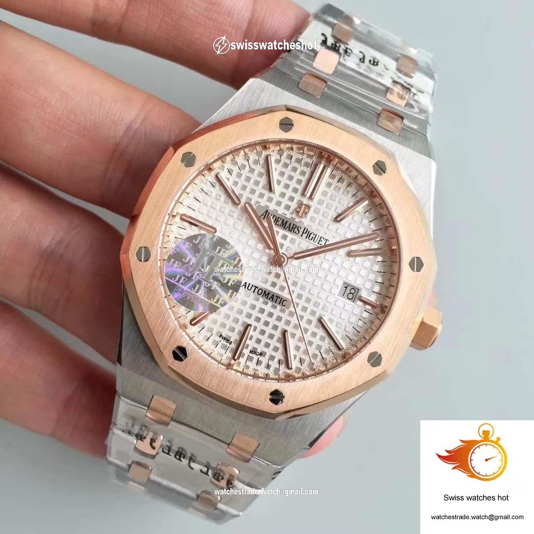 Audemars Piguet Royal Oak 15400SR.OO.1220SR.01 JF Factory Silver Dial 3