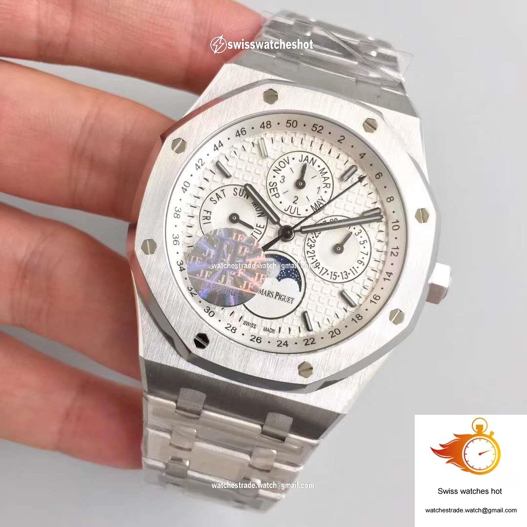 Audemars Piguet Royal Oak Perpetual Calendar 41MM 26574ST.OO.1220ST.01 JF Factory Silver Dial 3