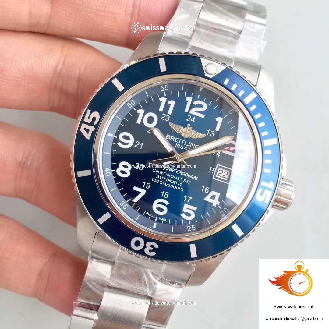 Breitling Superocean II 44MM A17392D8/C910-162A GF Factory Blue Dial 3