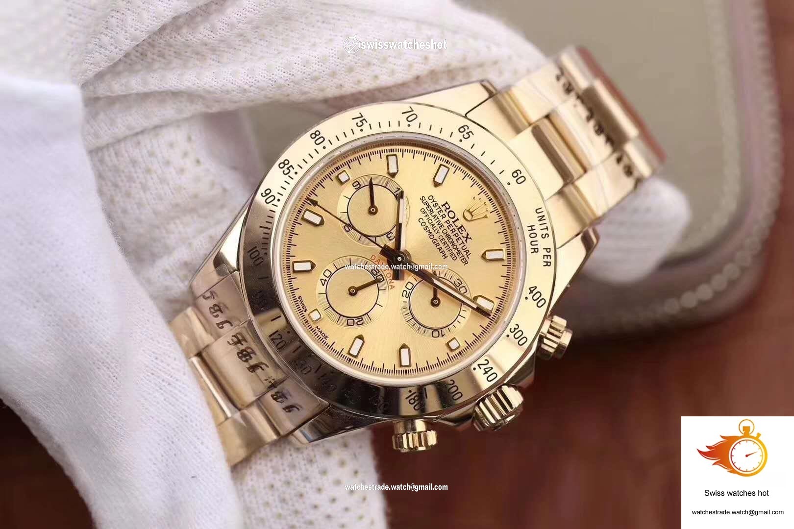 Rolex Daytona Cosmograph 116503 JH Factory Gold Dial 3