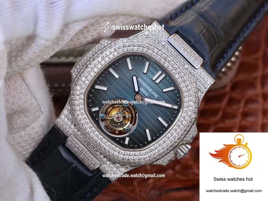 Patek Philippe Nautilus Jumbo 5711 Tourbillon Blue Dial R8 Factory 3