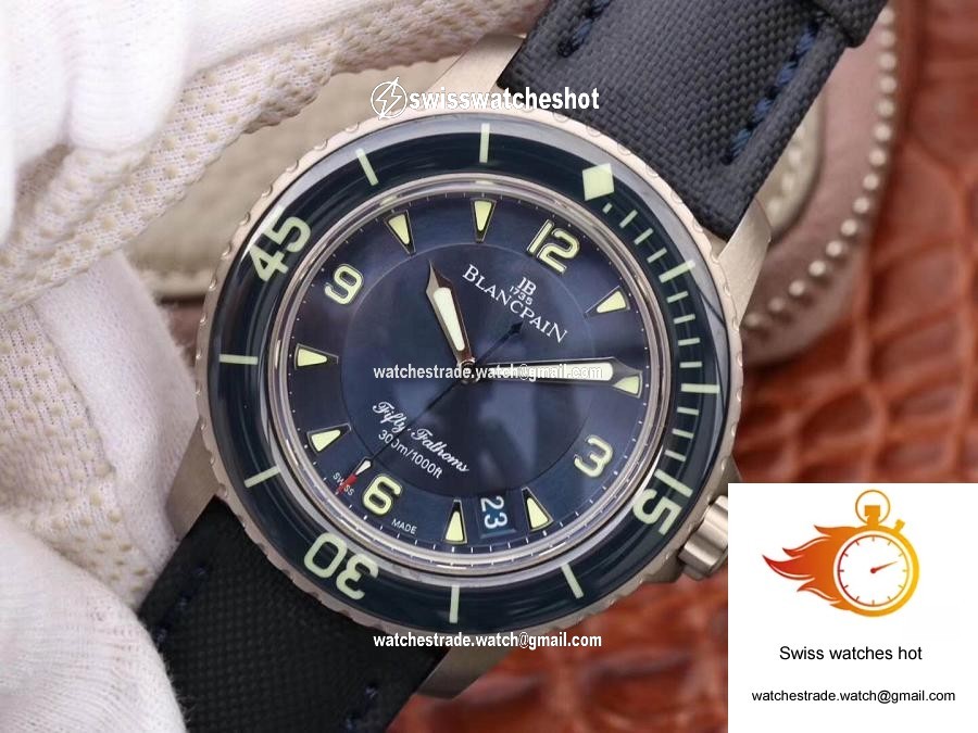 Blancpain Fifty Fathoms 5015-12B40-O52 ZF Factory Blue Dial 3