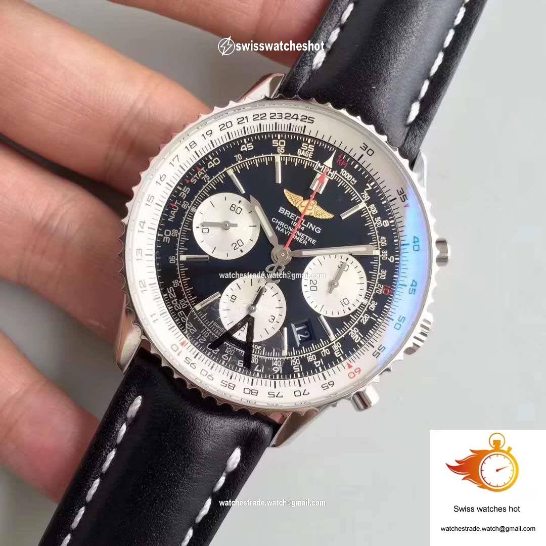 Breitling Navitimer GMT AB044121/BD24/441X/A20BA.1 JF Factory Black Dial 3