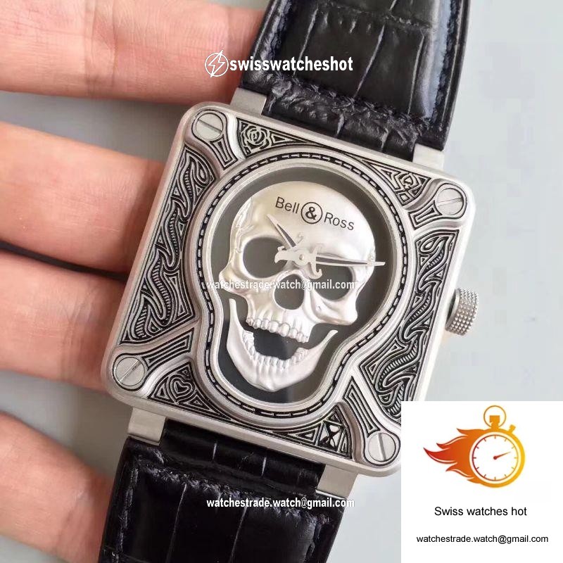 Bell & Ross BR 01 Burning Skull Black Dial 3