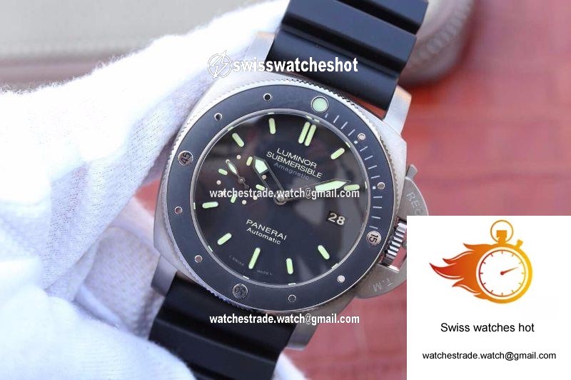 Panerai Luminor Submersible 1950 Amagnetic 3 Days PAM389 VS Factory V2 Black Dial 3