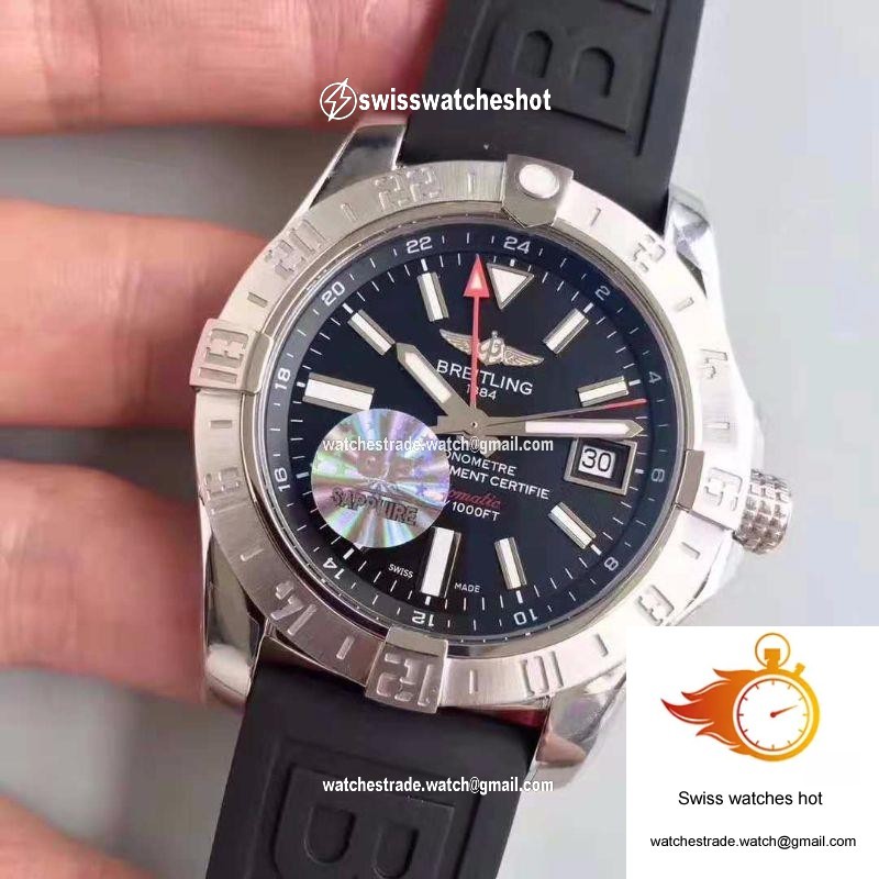 Breitling Avenger II GMT A3239011/BC35/152S GF Factory Black Dial 3