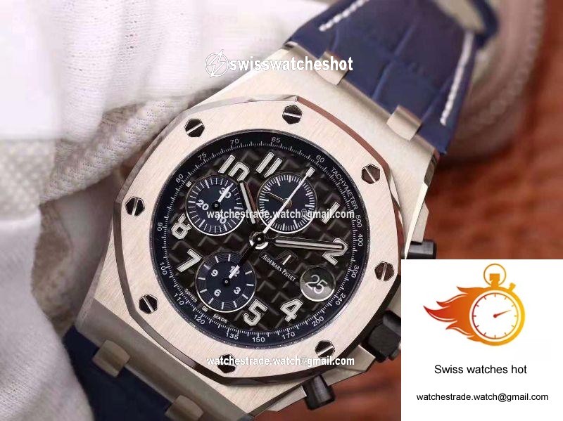Audemars Piguet Royal Oak Offshore Chronograph 2018 SIHH 26470 JF Factory V2 Black Textured Dial 3
