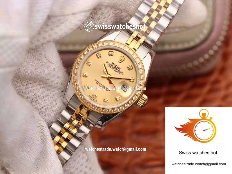 Rolex Lady Datejust 18K Gold Plating 28mm Gold Dial 3