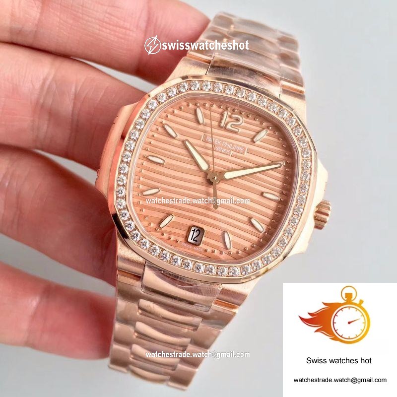 Patek Philippe Ladies Nautilus 7118/1200R PF Factory Rose Gold Dial 3