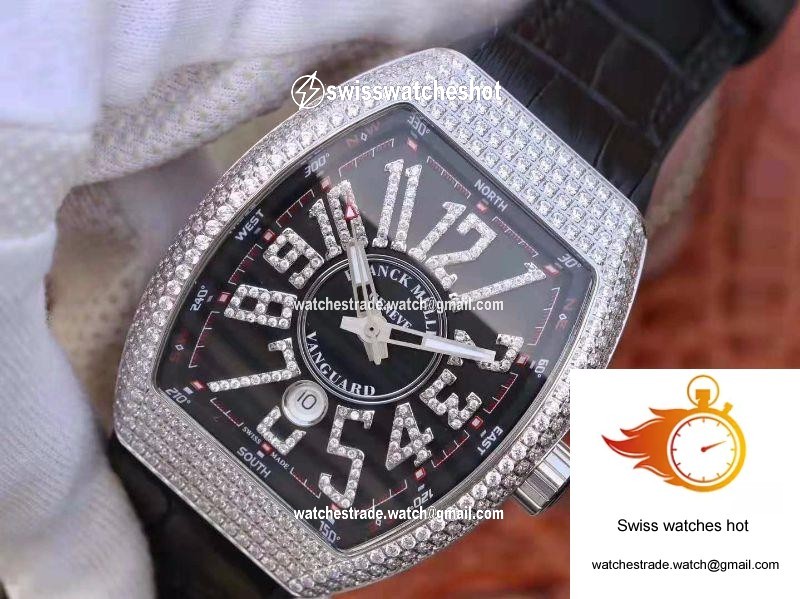 Franck Muller Vanguard V45.SC.DT.D.NBR.CD.5N.NR Black Dial 3